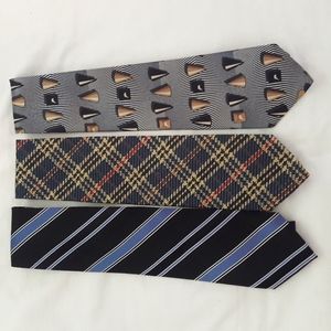 Vintage Silk ties lot of 3, like new great buy
